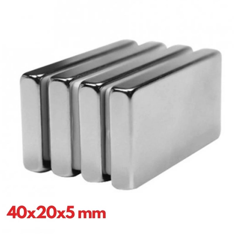 250 Adet 40x20x5 Mm Neodyum Mıknatıs , Köşeli N35 Nikel Kaplamalı Kaliteli Ve Dayanıklı Ürün