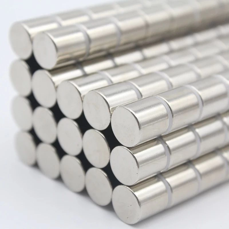 50 Adet 4x4 Mm Yuvarlak Neodyum Mıknatıs N35 Güçlü Magnet Nikel Kaplama