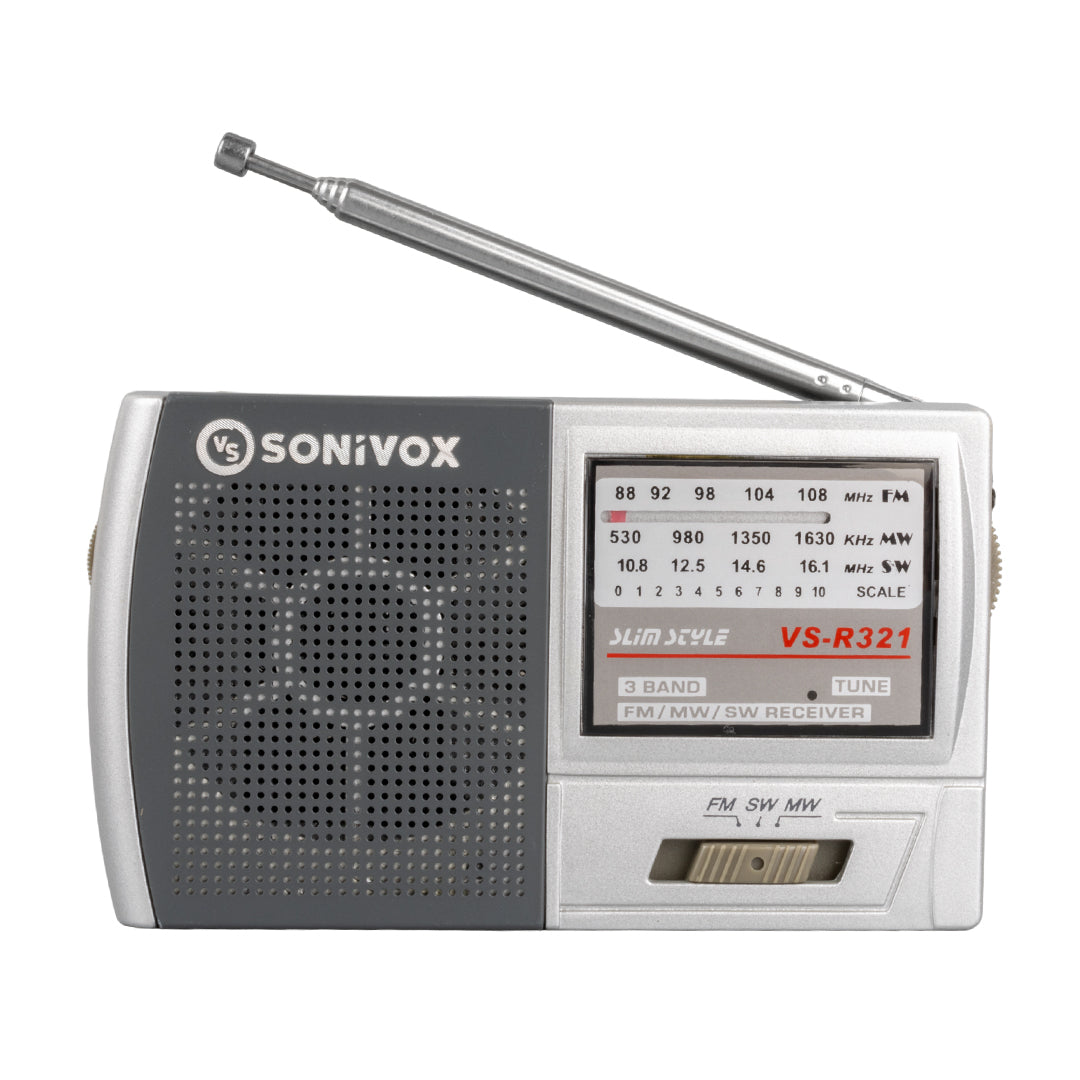 Gümüş Renk Cep Tipi Analog Fm Radyo Vs-R321  