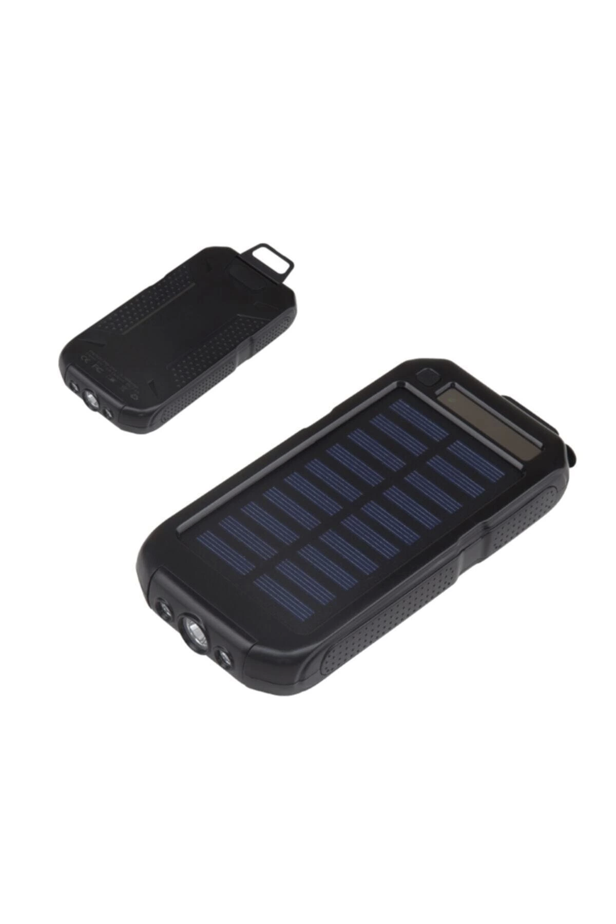 Güneş Enerjili Işıklı Solar Taşınabilir Usb Girişli Şarj Cihazı Powerbank 15000 Mah