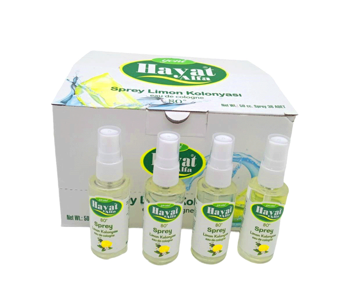 Hayat Spray 50cc Lemon 80° Cologne