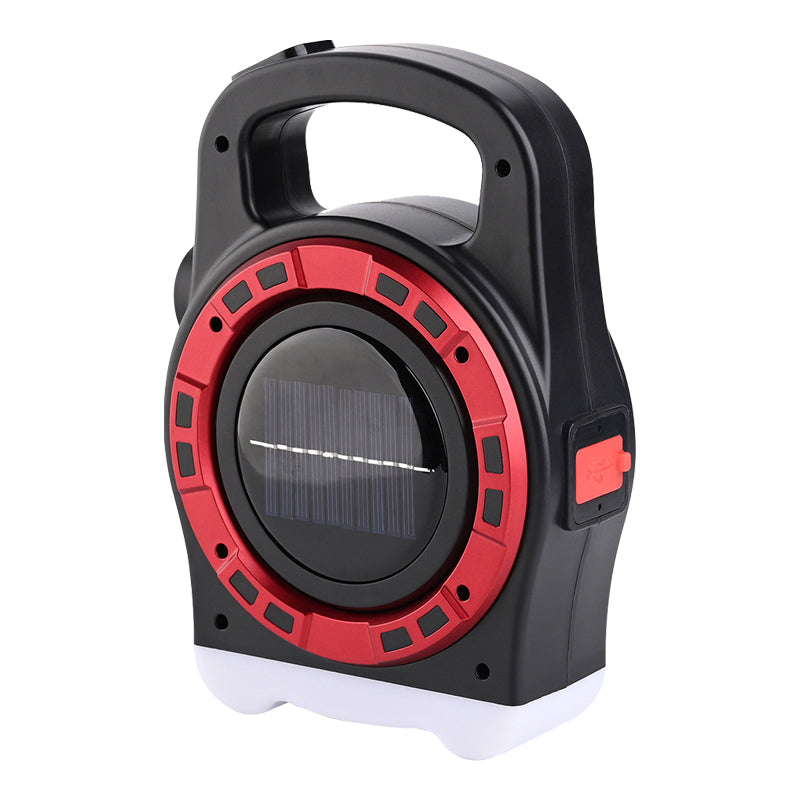 HB-6678C COB LEDLİ 20 WATT 3 KADEMELİ ŞARJ EDİLEBİLİR USB ÇIKIŞLI SOLAR LAMBA (4620)