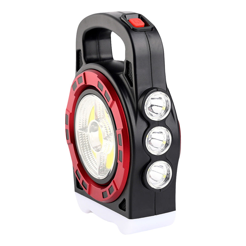 HB-6678C COB LEDLİ 20 WATT 3 KADEMELİ ŞARJ EDİLEBİLİR USB ÇIKIŞLI SOLAR LAMBA (4620)