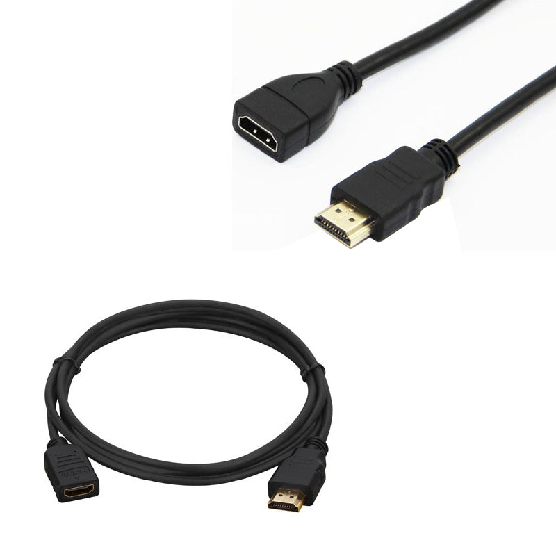 Hdmi Kablo Erkek Di̇şi̇ Gold Uçlu 25 Cm Uzatma