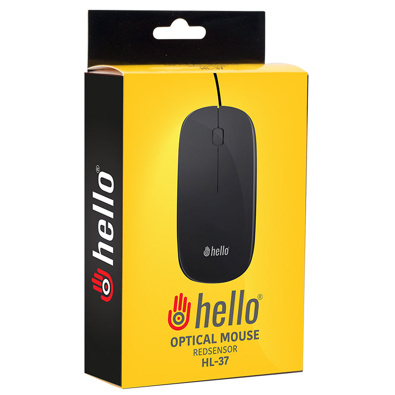 Hello Hl-37 Sli̇m Kasa 1000 Dpi Opti̇k Kablolu Mouse