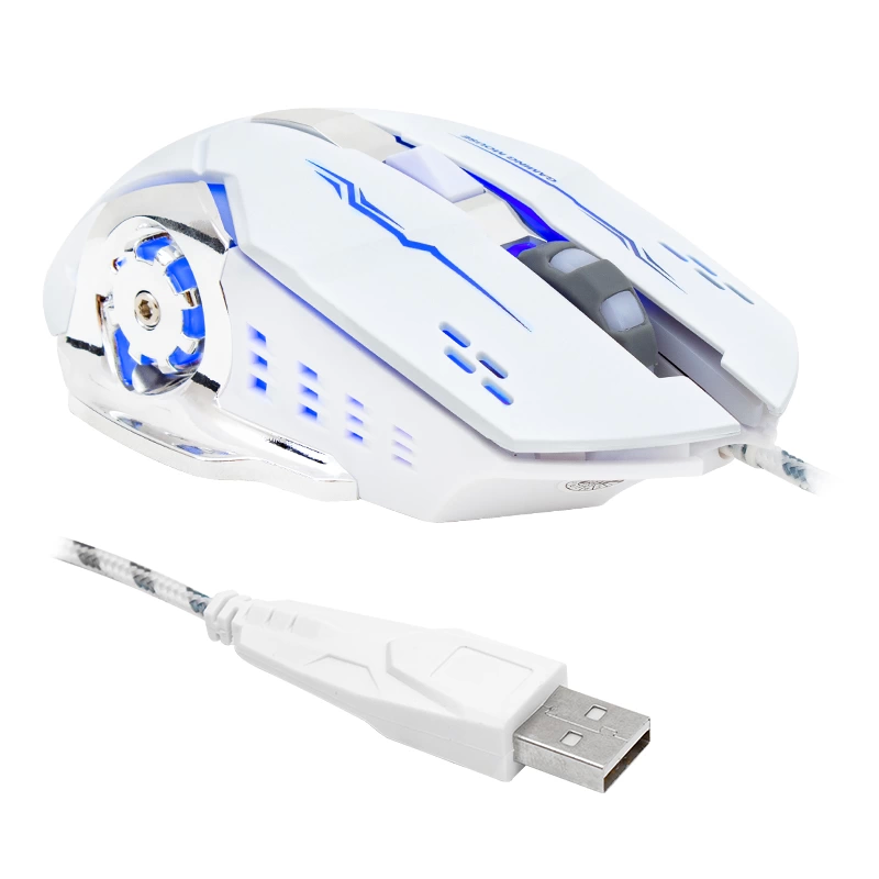 Hl-4725 Kablolu 3600 Dpı 6 Tuş Fonksiyonlu Beyaz Gamıng Mouse