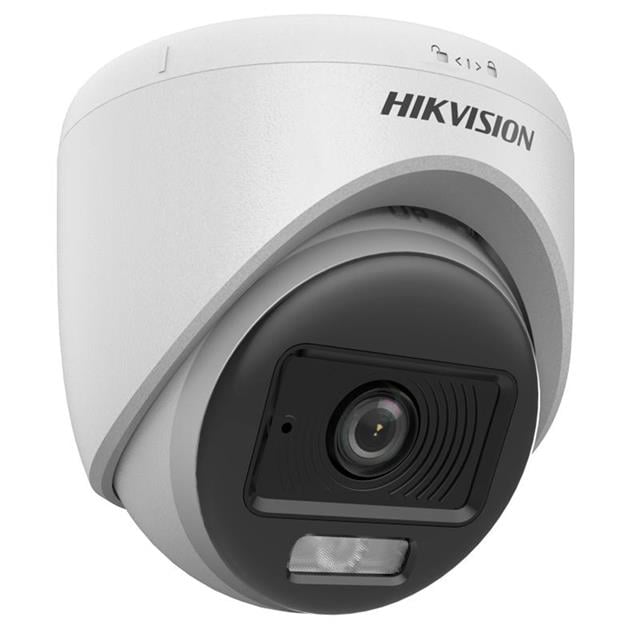 Hikvision TVI-AHD 2MP 2.8mm Sabit Lensli ColorVu IR Turret Dome Analog Kamera