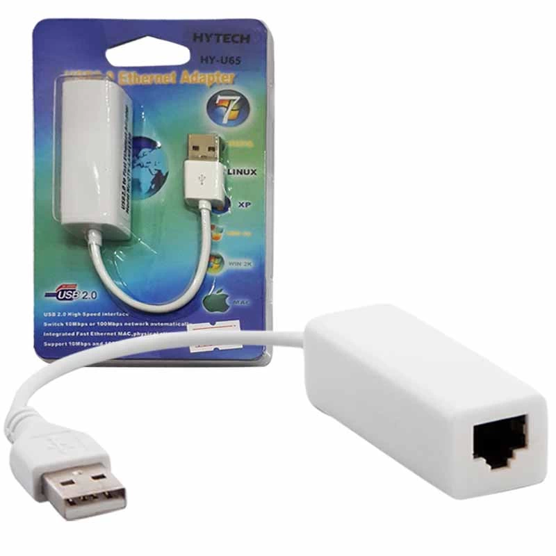 Hytech Hy-u65 Usb 2.0 To Rj45 Win10 Uyumlu Ethernet Çevirici