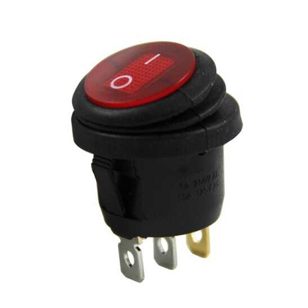 Ic-131w Yuvarlak 220 Volt ışıklı Su Geçırmez On/off Anahtar
