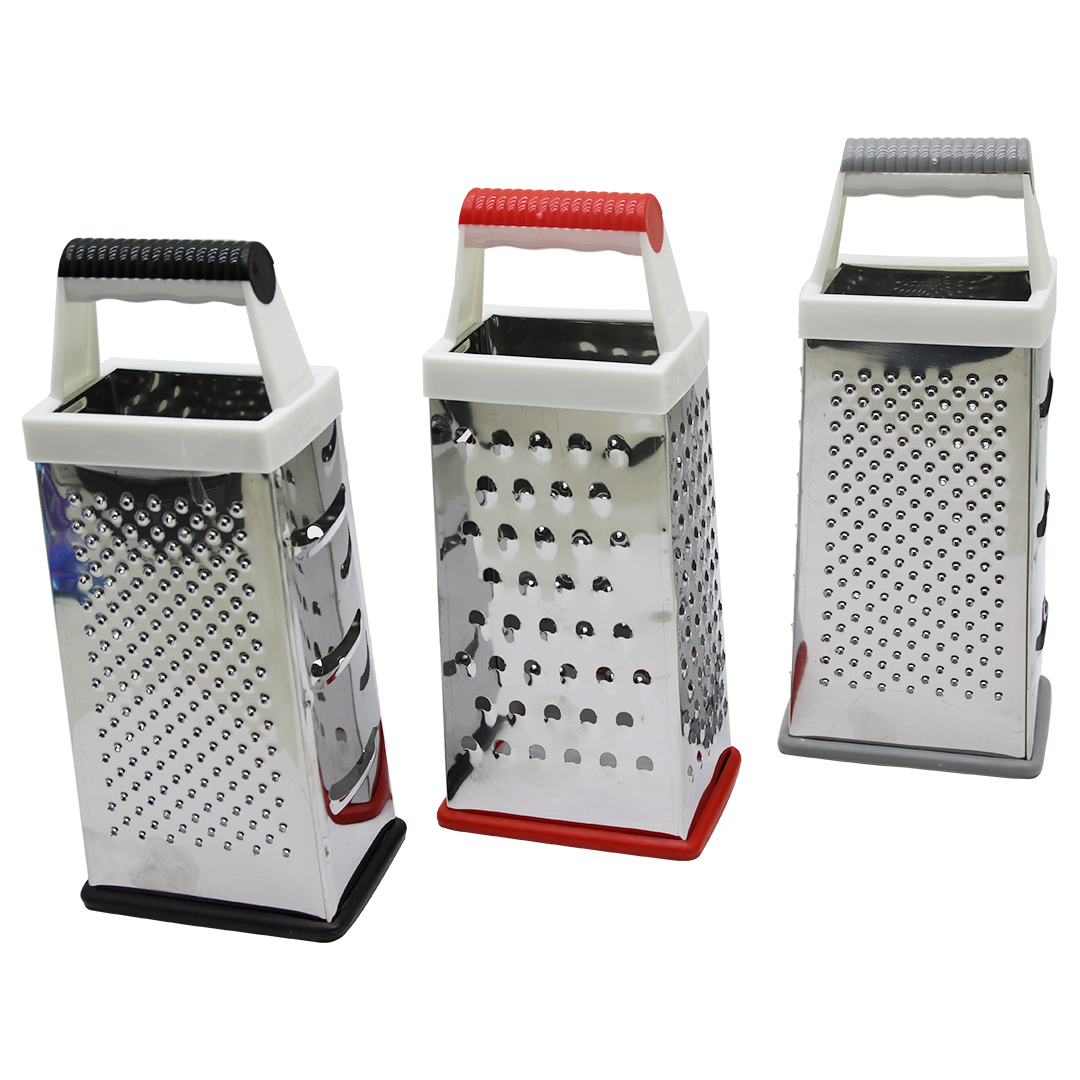 Inox Dörtgen - Büyük Metal Rende Plasti̇k Sapli