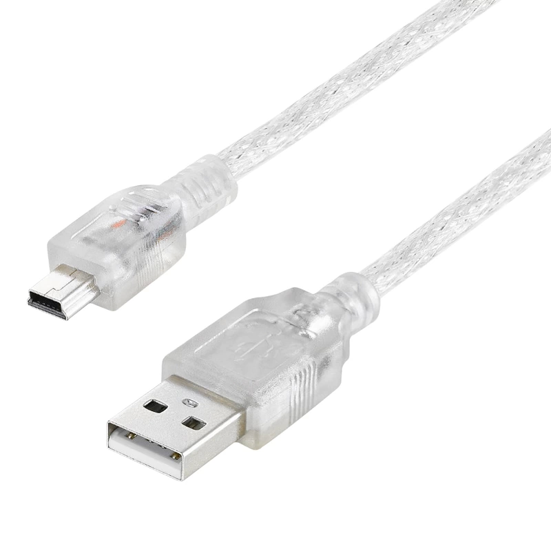 Ipod Şarj Aleti Kablosu Usb 5 Pin Geniş 1.5 Metre Şeffaf  11937=8861