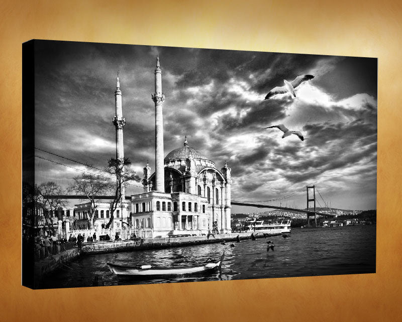 Kanvas Tablo - İstanbul Resimleri - Ortaköy Cami IST36