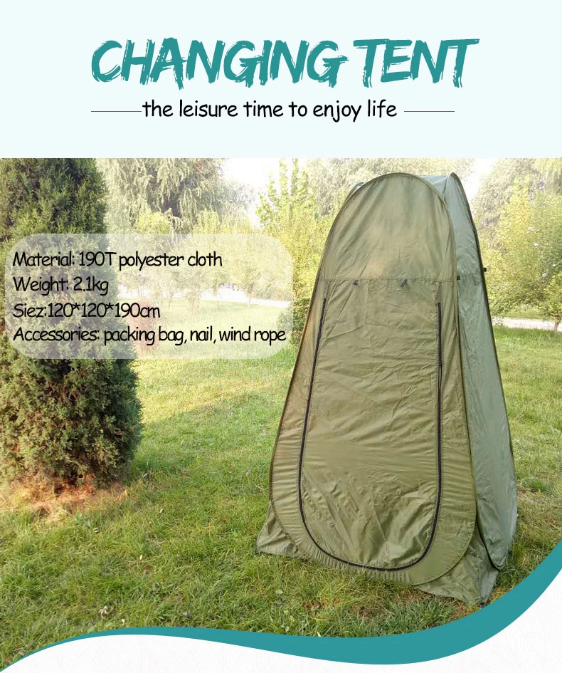 Kamp Alanı Duş Giyinme Wc Çadırı Fotoğrafcı Prova Kabini 190x120x120