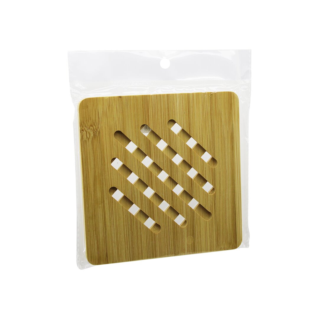 Kare=16.4 X 16.4cm Izgara - Kare Kanal Model Göbekli̇ Bambu - Ahşap Ni̇hale