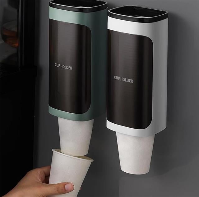 Kendinden Yapışkanlı Plastik - Karton Bardak Dispenseri