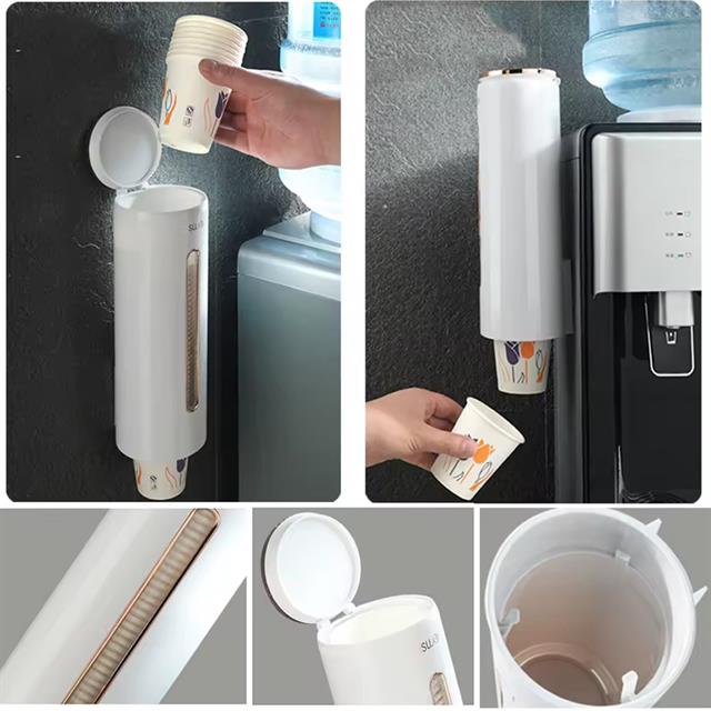 Kendinden Yapışkanlı Plastik - Karton Bardak Dispenseri