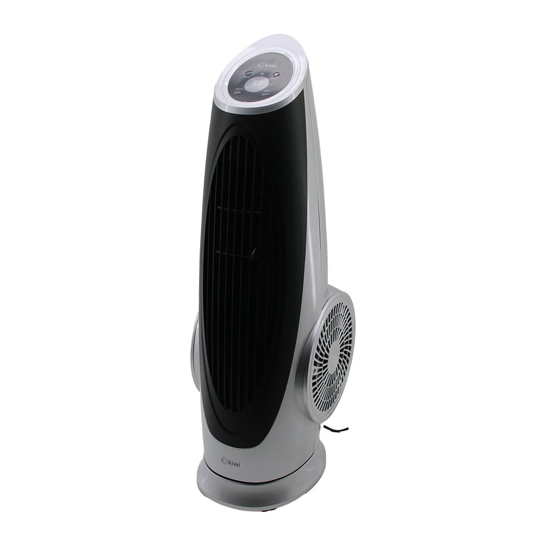 Вентилятор Ki̇wi̇ Kfan-7690 Tower Type Turbo Fan с дистанционным управлением - сенсорный экран, 130 Вт, 3 скорости, высота: 75 см