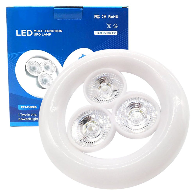 KK-901 E27 DUY 36 WATT BEYAZ 3LÜ UFO LED LAMBA (4620)