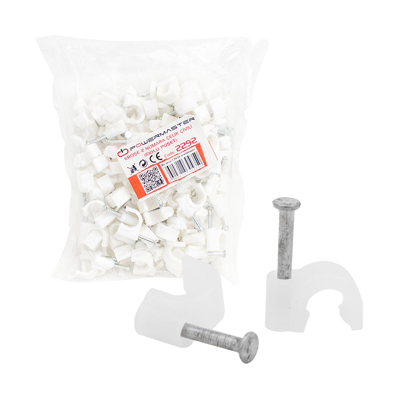 Kroşe 2 Numara çeli̇k çi̇vi̇li̇ 6 Mm100lü Poşet