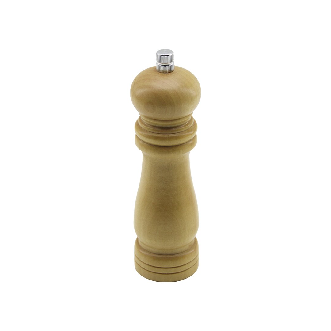 Küçük= çap: 4.5cm - Uzunluk: 15cm Ahşap Tuz - Baharat öğütücü
