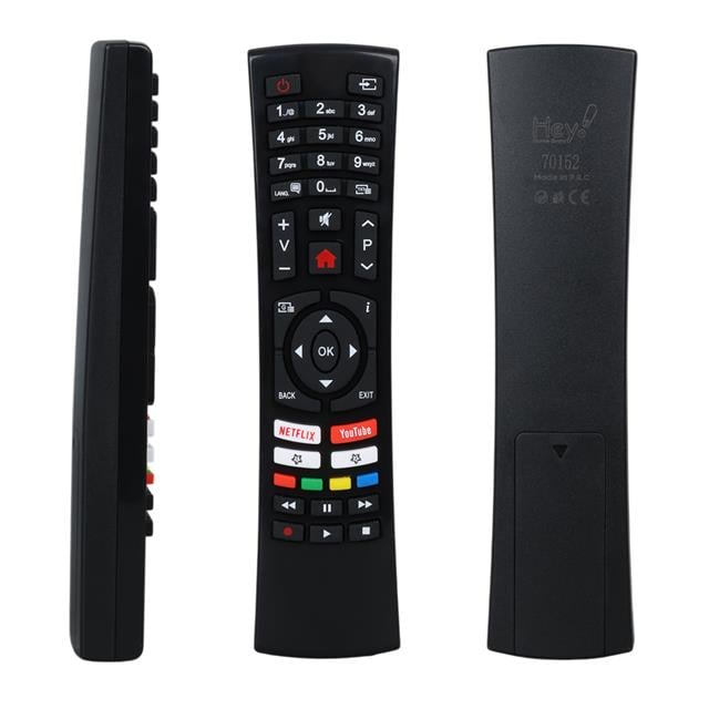 Küçük Kalıp Vestel Netflix Youtube Tuşlu Yazısız Lcd Led TV Kumanda