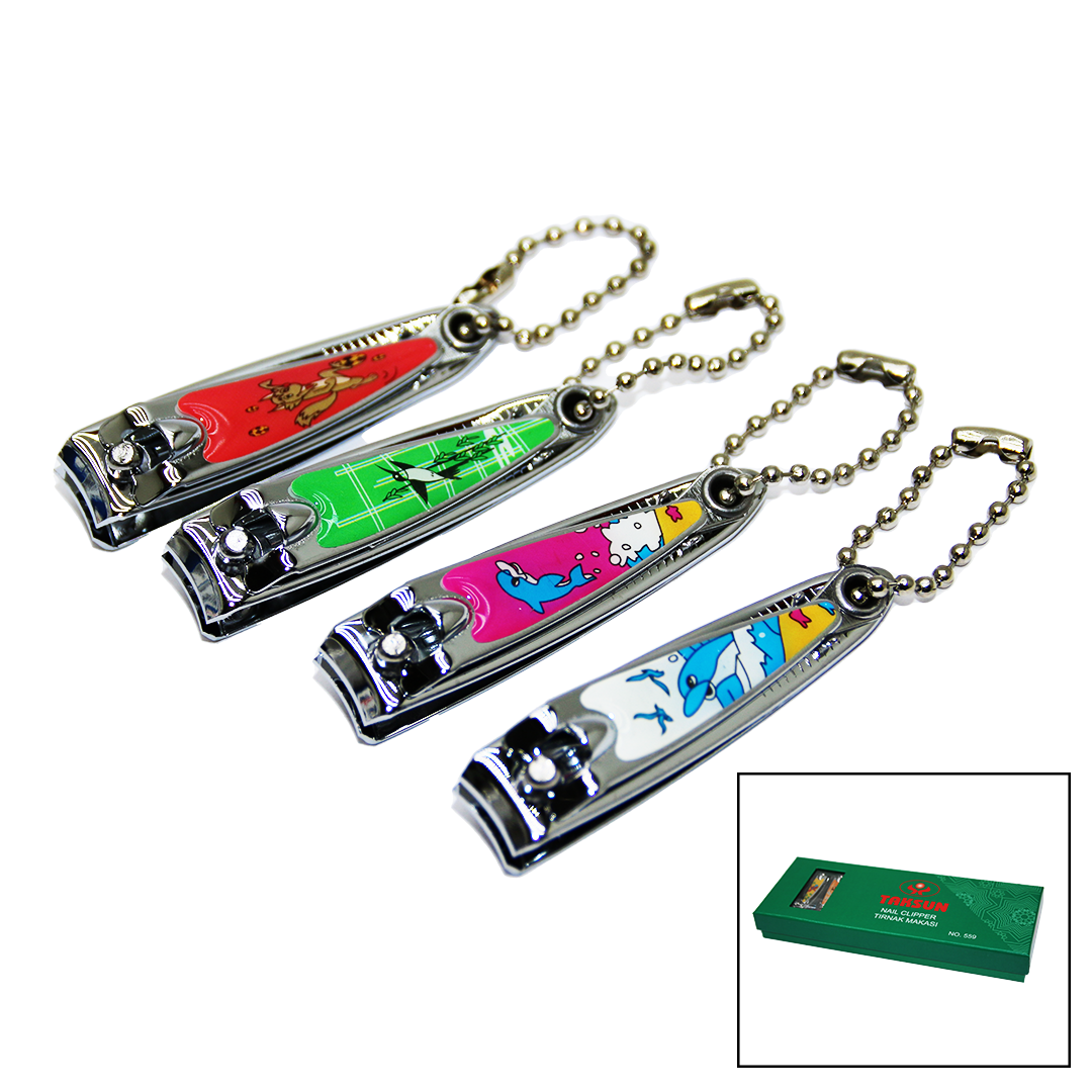 Küçük Renkli̇ Desenli̇ Tirnak Makasi