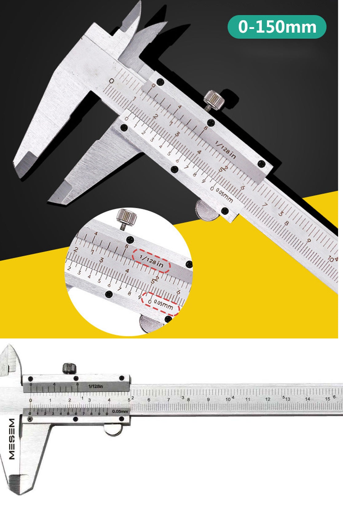Kumpas - Çelik Kumpas 0,01 Mm - 150Mm 6İnc  