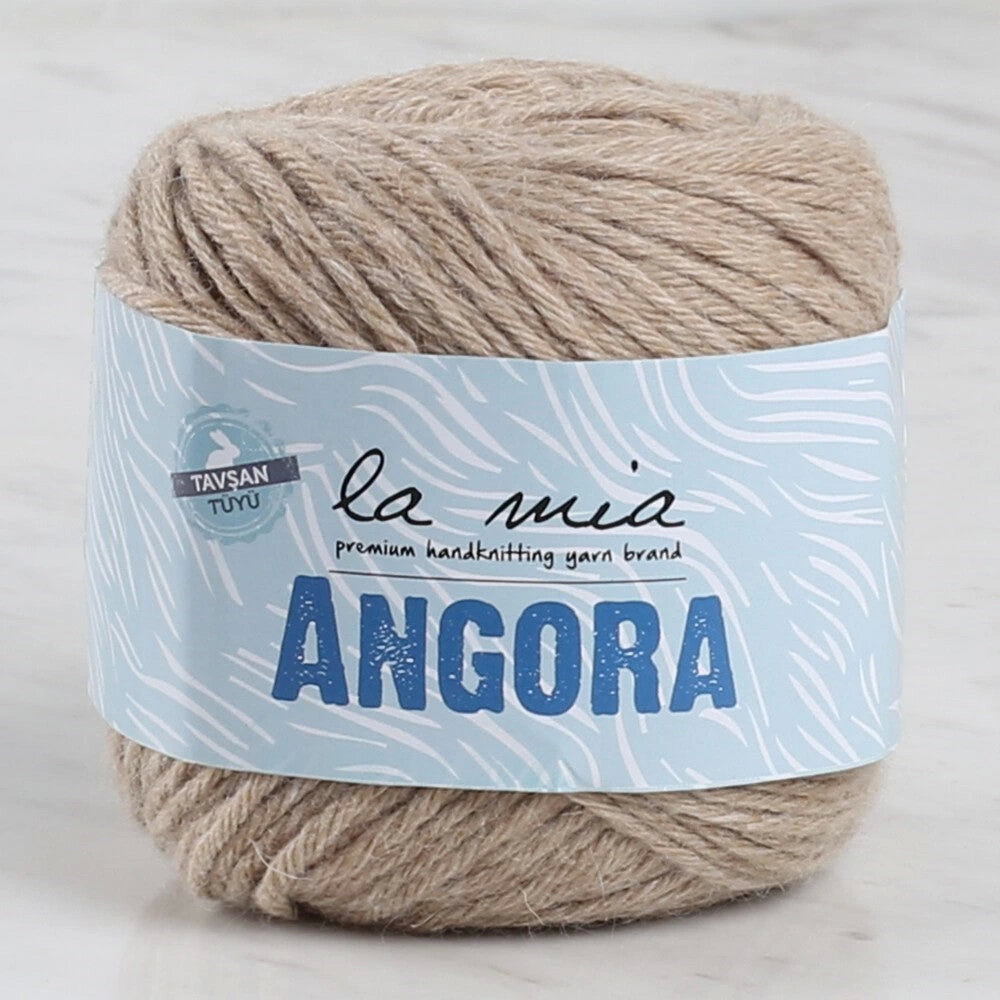 La Mia Angora 50gr Açık Kahve El Örgü İpi - L098 - 33806