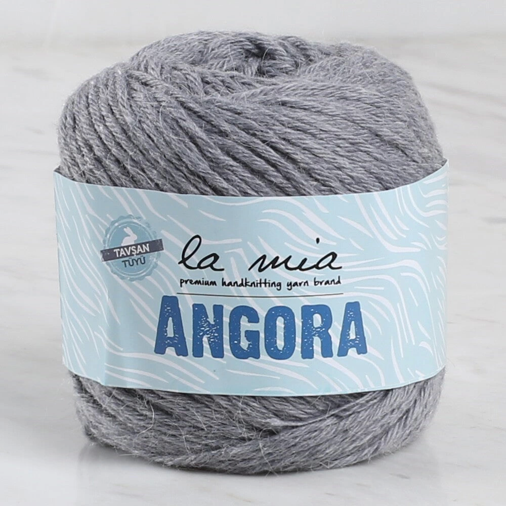 La Mia Angora 50gr Gri El Örgü İpi - L134 - 33809