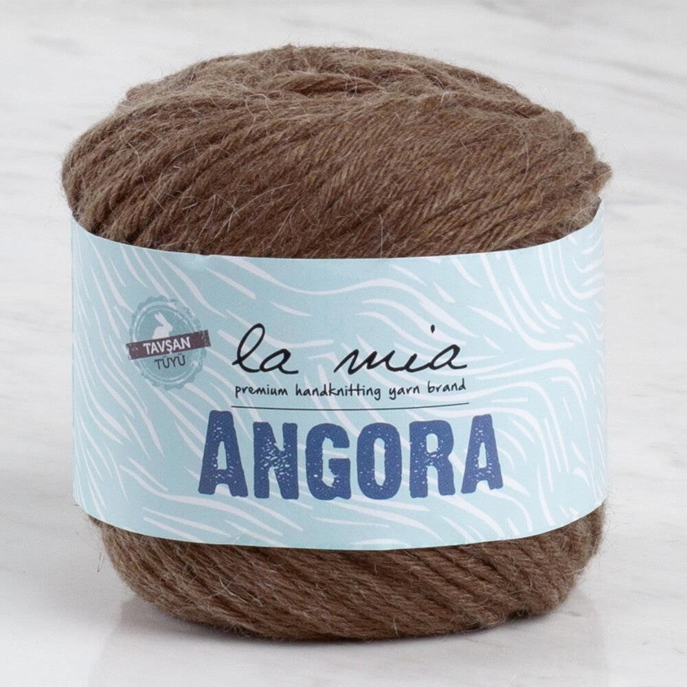 La Mia Angora 50gr Kahverengi El Örgü İpi - L133 - 33808