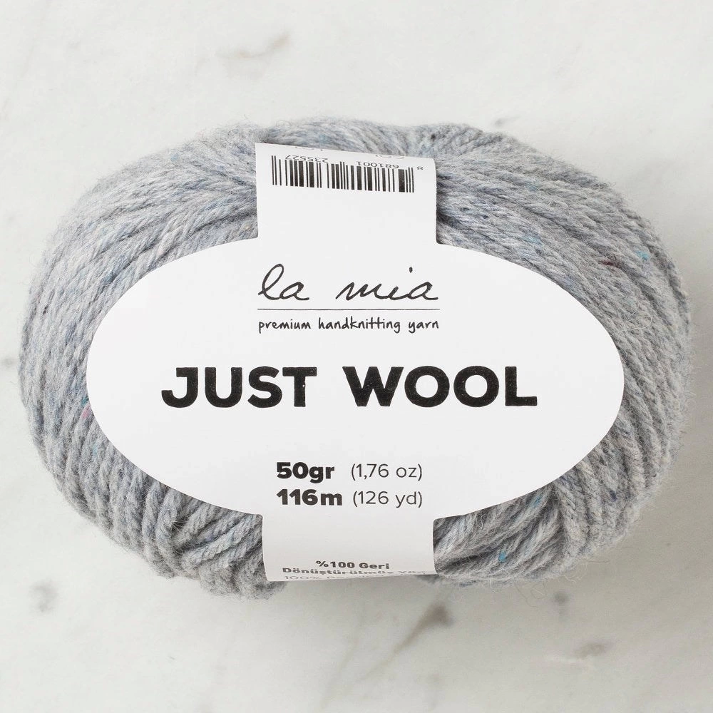 La Mia Just Wool Açık Gri El Örgü İpi - Lt002 - 33842