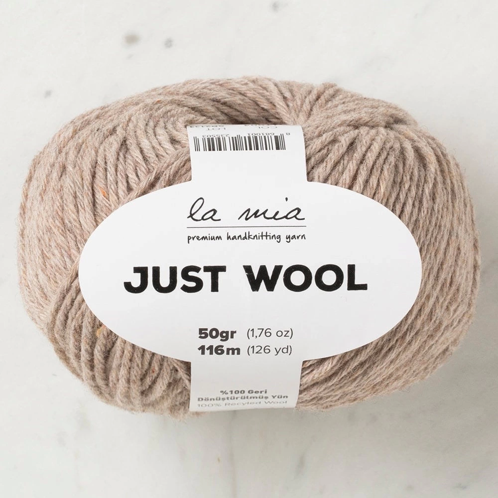 La Mia Just Wool Bej El Örgü İpi - Lt004 - 33840