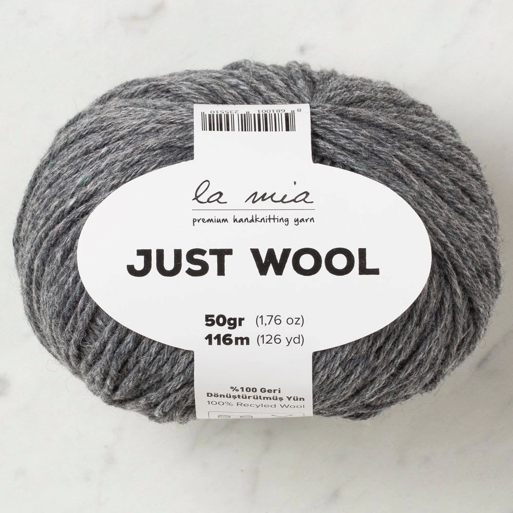 La Mia Just Wool Koyu Gri El Örgü İpi - Lt003 - 33841