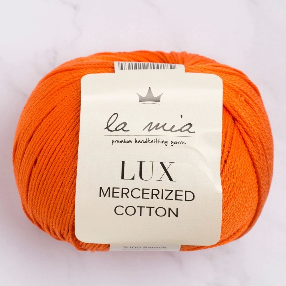 La Mia Lux Mercerized Cotton Turuncu El Örgü İpi - 194 - 33755