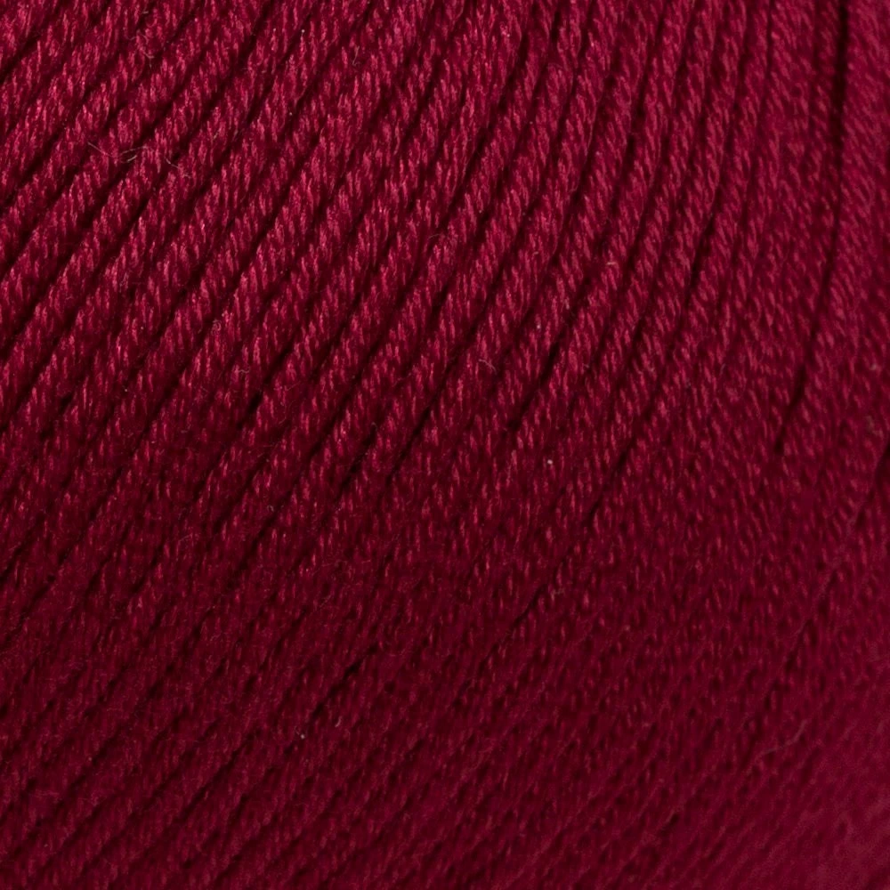 La Mia Mercerized Cotton Bordo El Örgü İpi - 23 - 33596