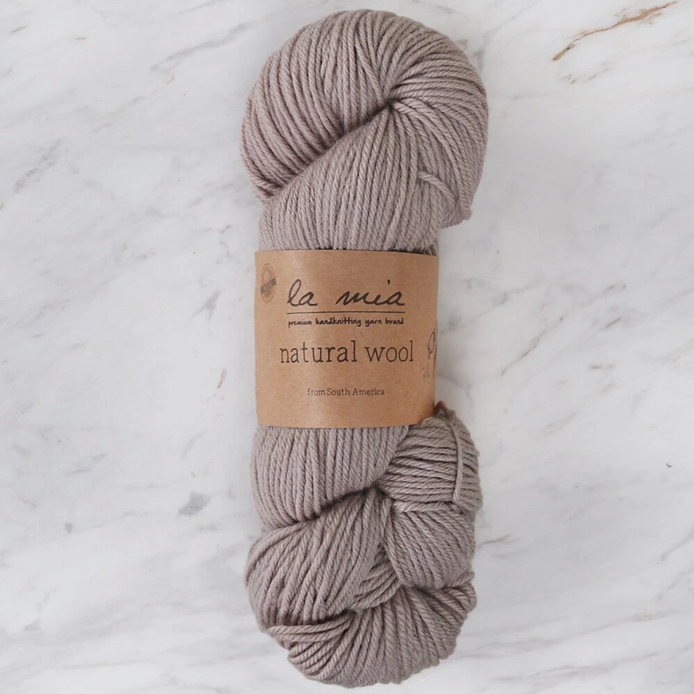 La Mia Natural Wool Bej El Örgü İpi - H3 - 33605