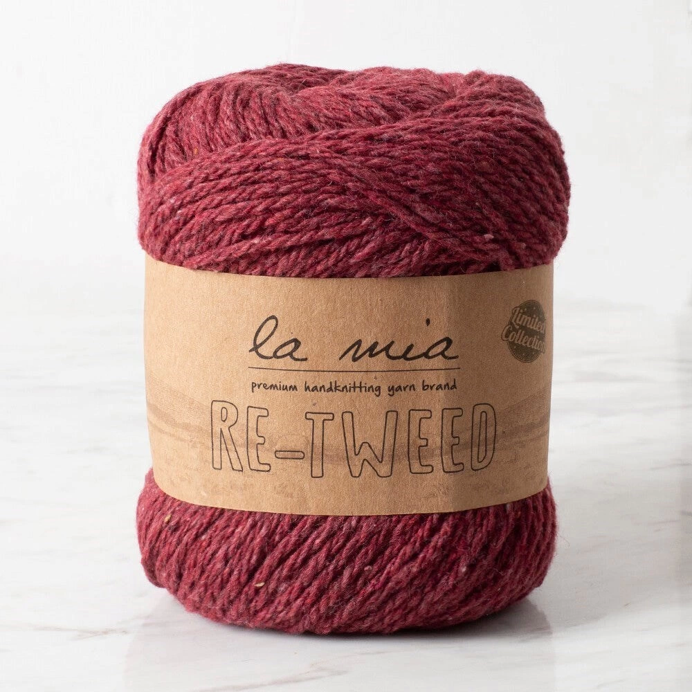 La Mia Re-tweed Bordo Melanj El Örgü İpi - L189 - 34402