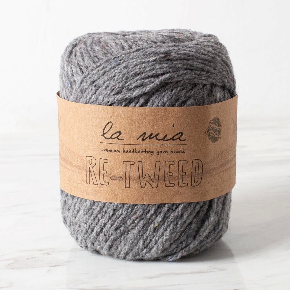 La Mia Re-tweed Gri Melanj El Örgü İpi - L149 - 34404