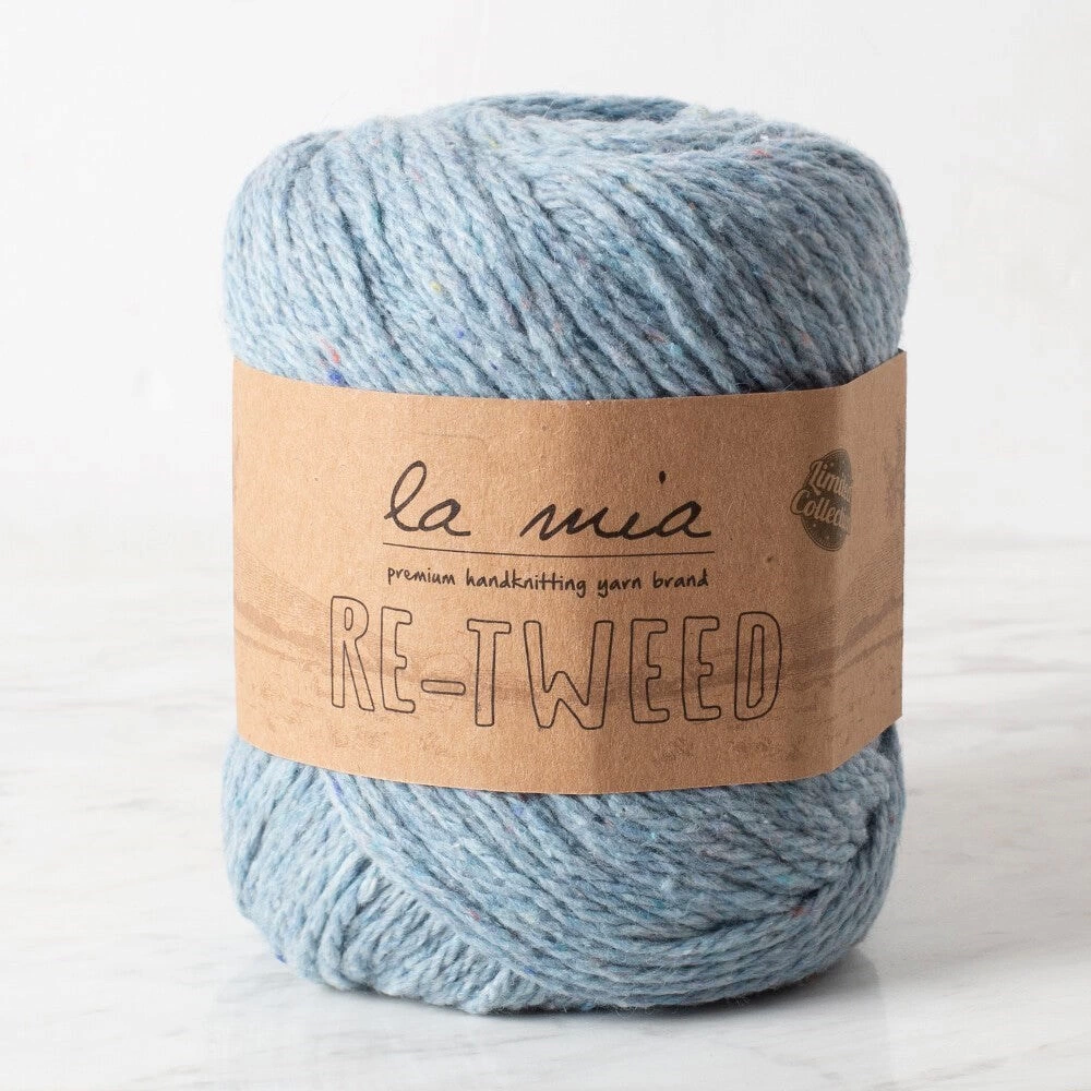 La Mia Re-tweed Mavi Melanj El Örgü İpi - L106 - 34409