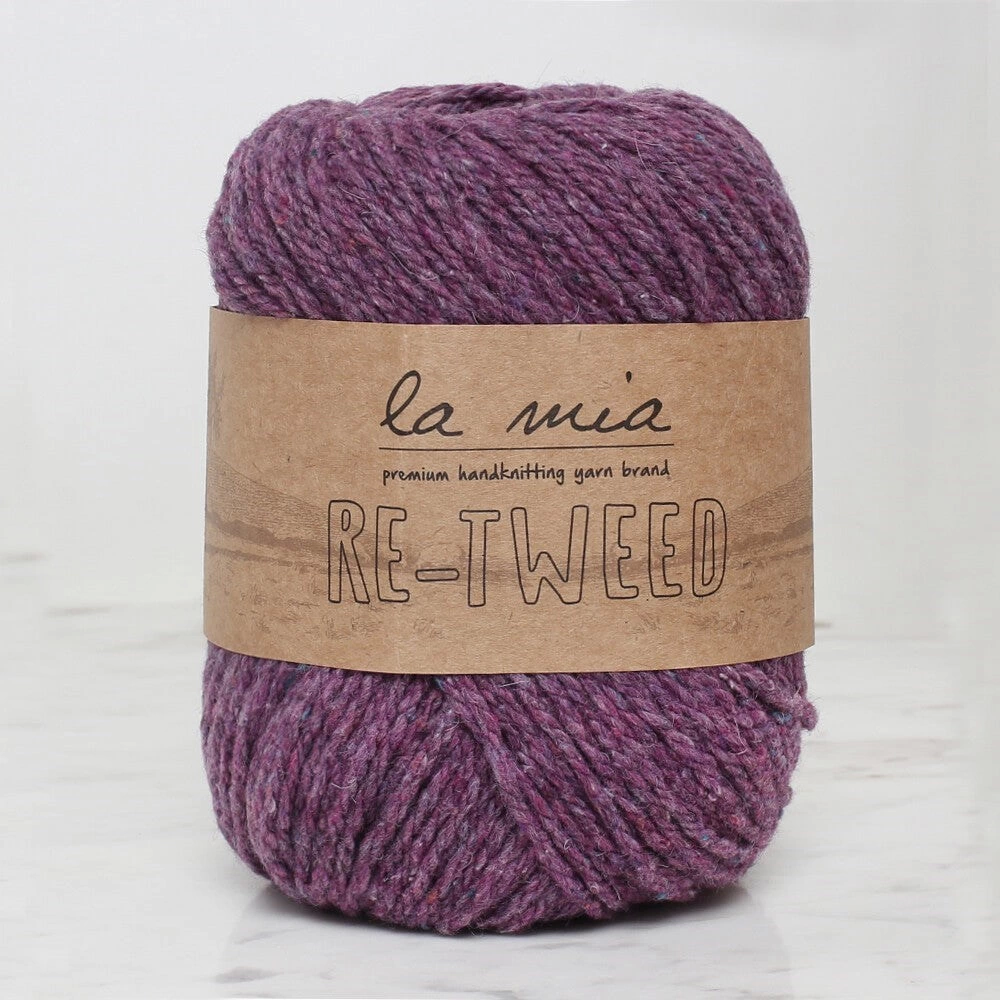 La Mia Re-tweed Mor Melanj El Örgü İpi - L143 - 34408