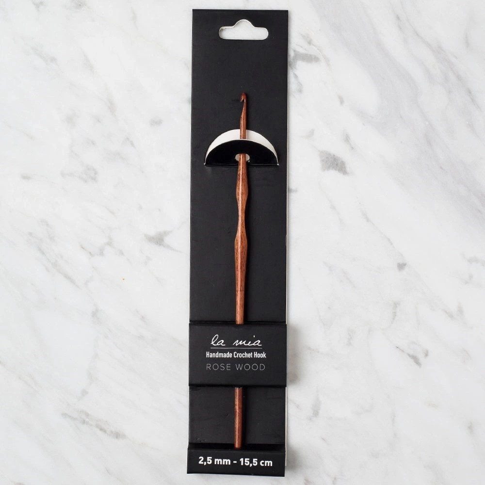 La Mia Rosewood 2.5 mm 15.5 cm Ahşap Yün Tığ