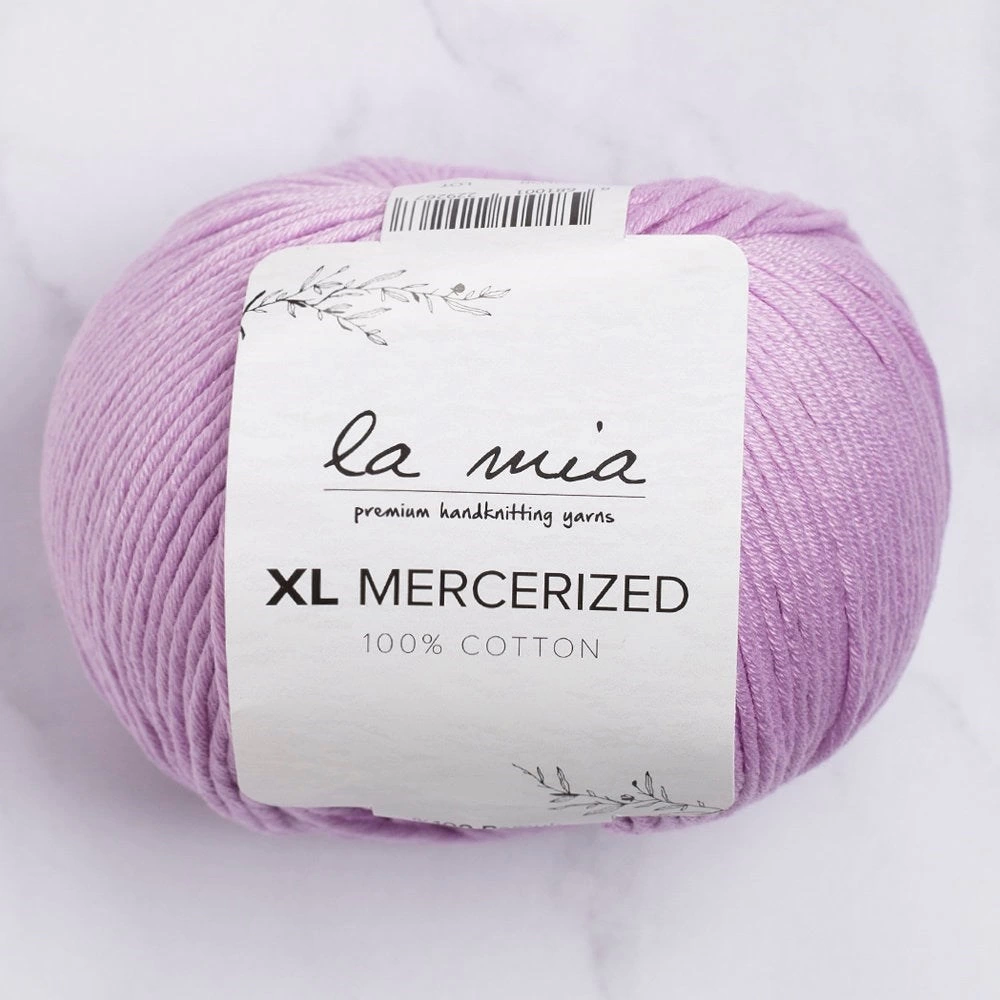 La Mia Xl Mercerized Lila El Örgü İpi - 53 - 33764