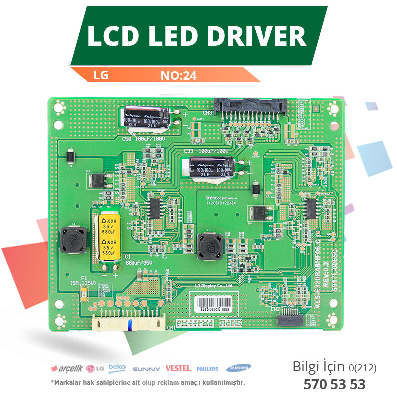 LCD LED DRİVER LG (6917L-0065C,KLS-E320RABHF06 C REV0.0) (LC320EUN SD U1) (NO:24) (4620)