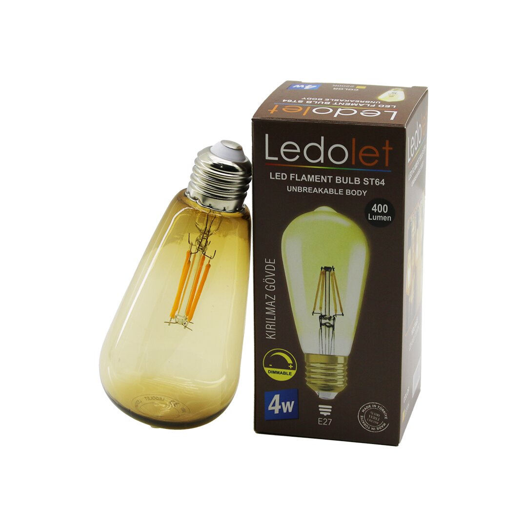 Ledolet St-064 4w - E27 Rusti̇k Ampul 400lumen