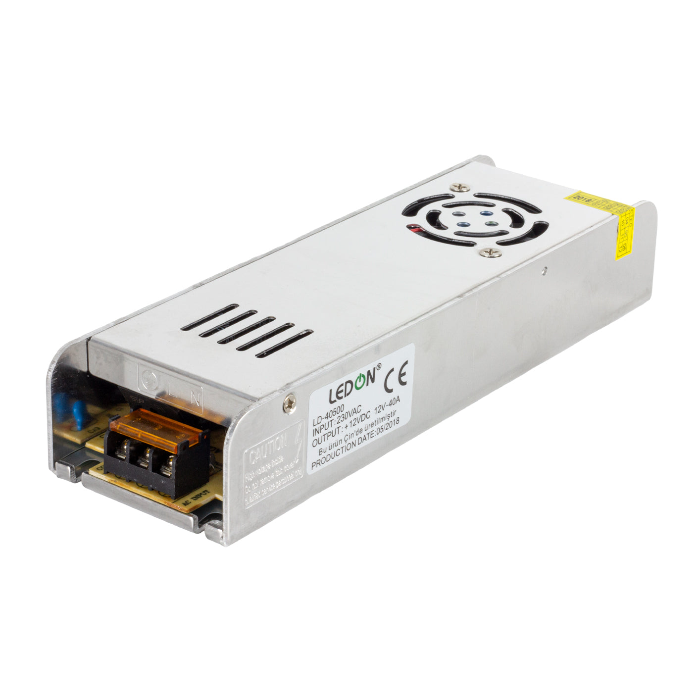 LEDON LD-40500 12V 40A 480W SLİM METAL KASA ADAPTÖR (4620)