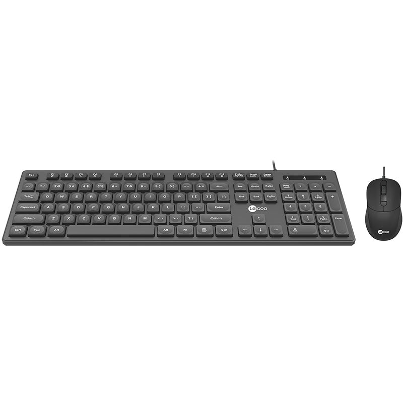 LENOVO LECOO CM102 USB KABLOLU SİYAH Q KLAVYE  MOUSE SET (4620)