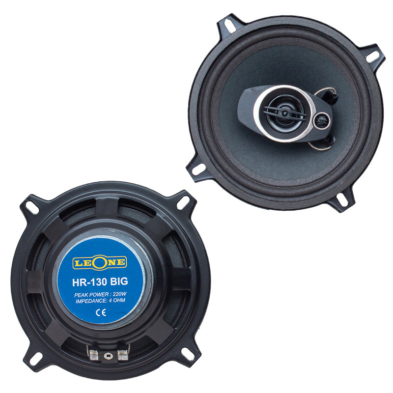 Leone Hr-130 Big 13 Cm 220 Watt Max 110 Watt Rms 3 Yollu 2li̇ Takim Kutulu 13 Cm Oto Hoparlör