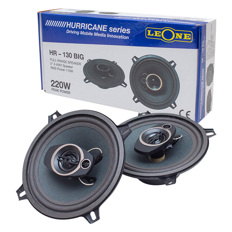 Leone Hr-130 Big 13 Cm 220 Watt Max 110 Watt Rms 3 Yollu 2li̇ Takim Kutulu 13 Cm Oto Hoparlör