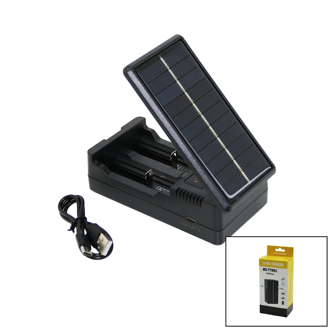Li-ion Charger Ms-tyn82  Solar - Güneş Enerji̇li̇   2li̇   Pi̇l şarj  Aleti̇  1200ma