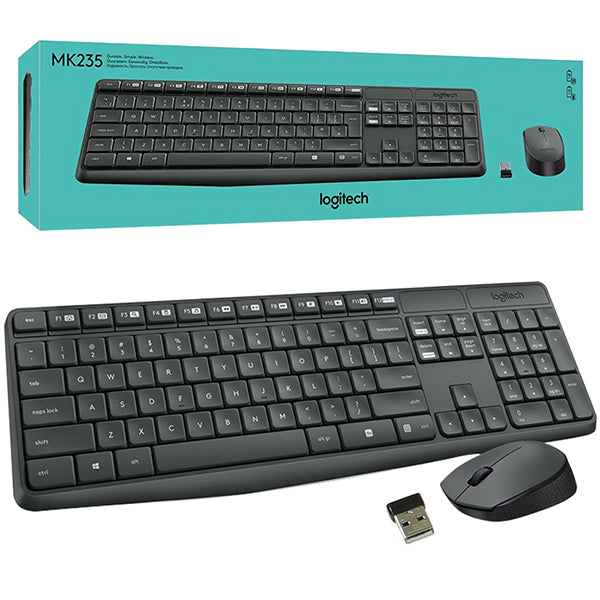 LOGITECH MK235 KABLOSUZ KLAVYE MOUSE SET (4620)